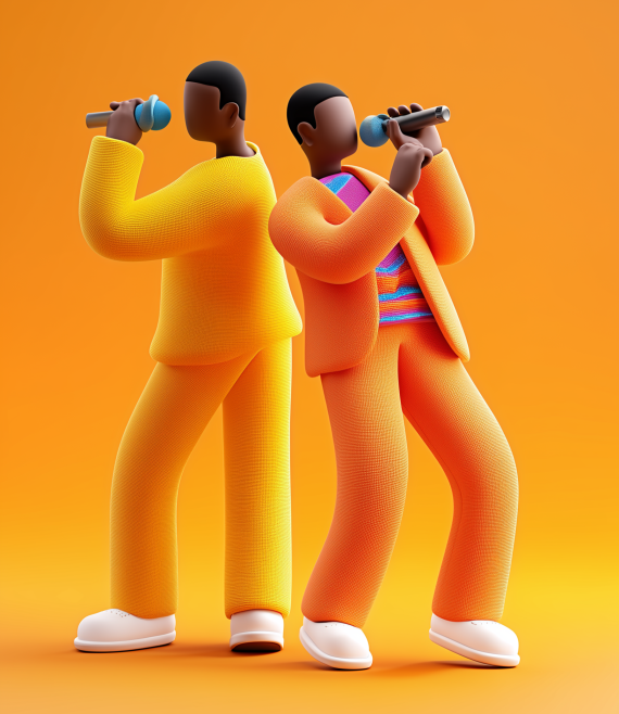 u7138583833_3d_icon_of_two_people_singing_colorful_3d_--ar_23_-_719e19e6-4927-4fe2-a52a-6db28c68a4f7