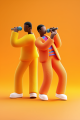 u7138583833_3d_icon_of_two_people_singing_colorful_3d_--ar_23_-_719e19e6-4927-4fe2-a52a-6db28c68a4f7
